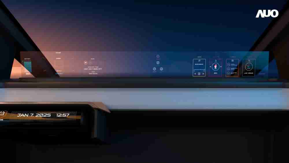 PA直营无界透明显示接口(Horizon Image Glass)透过车运算方案整合仪表板、、中控台及副驾显示器，，一体式全景呈现，，，，提供乘用者清晰的前方视野、、、行车必要信息与娱乐功能